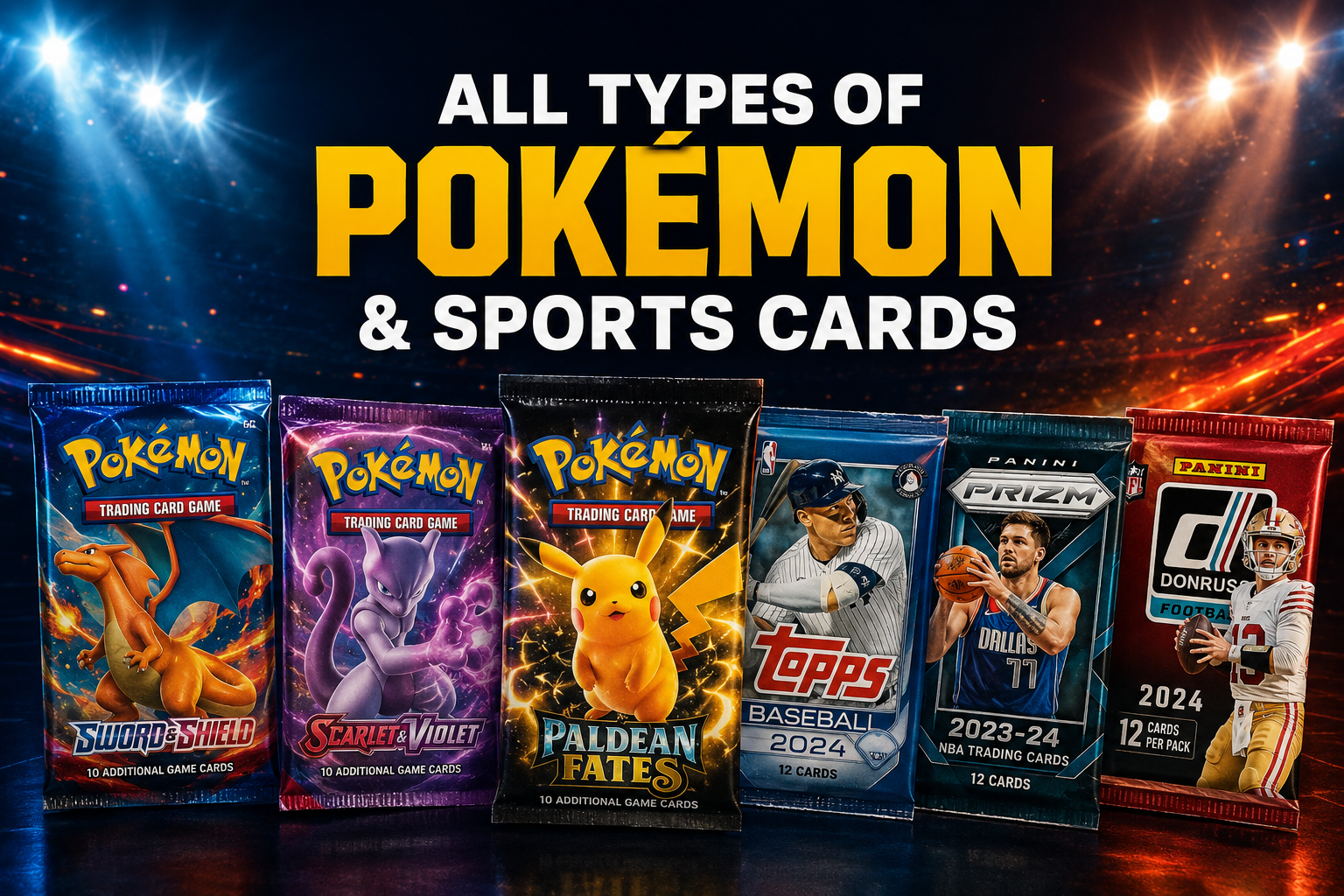 Pokémon and sports trading cards